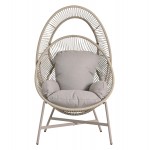 ΠΟΛΥΘΡΟΝΑ-ΦΩΛΙΑ RULER HM6506 02 ΜΟΚΑ ΜΕΤΑΛΛΟ-P E RATTAN--ΓΚΡΙ ΜΑΞΙΛΑΡΙΑ 90x85x149Υεκ c542638