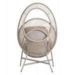 ΠΟΛΥΘΡΟΝΑ-ΦΩΛΙΑ RULER HM6506 02 ΜΟΚΑ ΜΕΤΑΛΛΟ-P E RATTAN--ΓΚΡΙ ΜΑΞΙΛΑΡΙΑ 90x85x149Υεκ c542638