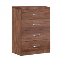 Συρταριέρα Killian pakoworld με 4 συρτάρια καρυδί 80x40x80εκ c542658