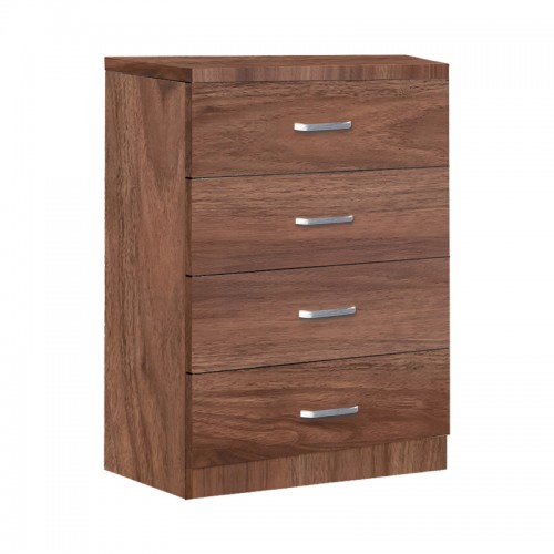 Συρταριέρα Killian pakoworld με 4 συρτάρια καρυδί 80x40x80εκ c542658