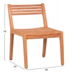 ΚΑΡΕΚΛΑ ΕΞΩΤ ΧΩΡΟΥ PAVEL HM6615 ΞΥΛΟ TEAK--ΦΥΣΙΚΟ ΧΡΩΜΑ 46x54x78Υεκ c542661