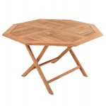 ΤΡΑΠΕΖΙ ΠΟΛΥΓΩΝΟ ΠΤΥΣΣΟΜΕΝΟ KARLIN HM6618 ΞΥΛΟ TEAK ΣΕ ΦΥΣΙΚΟ ΧΡΩΜΑ 120x120x75Yεκ c542664