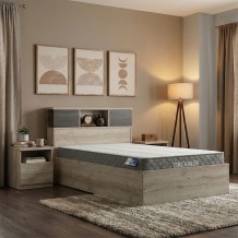 Κρεβάτι με στρώμα Olympus-Dreamer pakoworld castillo-toro 120x200εκ c542670