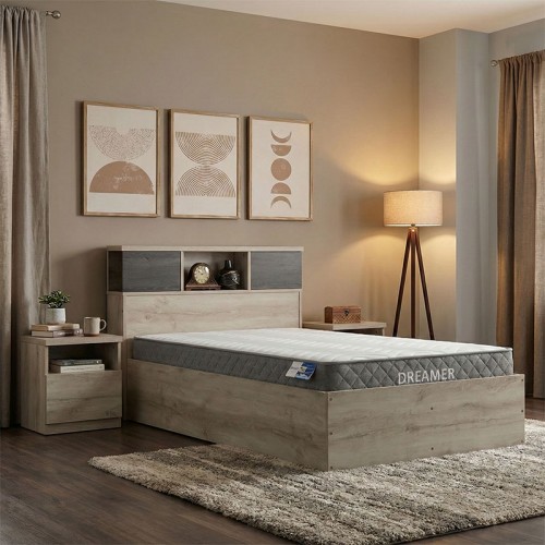 Κρεβάτι με στρώμα Olympus-Dreamer pakoworld castillo-toro 120x200εκ c542670