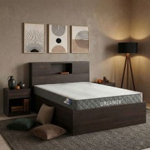 Κρεβάτι με στρώμα Olympus-Dreamer pakoworld wenge 120x200εκ c542672