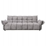 ΚΑΝΑΠΕΣ ΚΡΕΒΑΤΙ MELU HM3314 01 ΓΚΡΙ ΥΦΑΣΜΑ--ΚΑΘΙΣΜΑ POCKET SPRINGS 240-250x90x85Υεκ c542677