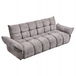 ΚΑΝΑΠΕΣ ΚΡΕΒΑΤΙ MELU HM3314 01 ΓΚΡΙ ΥΦΑΣΜΑ--ΚΑΘΙΣΜΑ POCKET SPRINGS 240-250x90x85Υεκ c542677