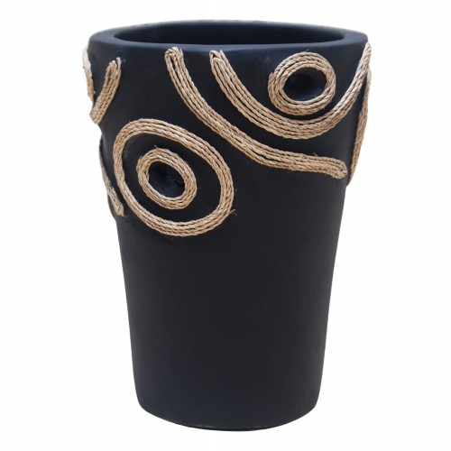 ΕΠΙΤΡΑΠΕΖΙΟ ΔΙΑΚΟΣΜΗΤΙΚΟ ΒΑΖΟ DEAN HM4677 01L ΤΕΡΑΚΟΤΑ ΣΕ ΜΑΥΡΟ--Φ24x35Υεκ c542681