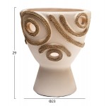 ΕΠΙΤΡΑΠΕΖΙΟ ΔΙΑΚΟΣΜΗΤΙΚΟ ΒΑΖΟ DEAN HM4678 02 ΤΕΡΑΚΟΤΑ ΣΕ ΚΡΕΜ--Φ23x29Υεκ c542683