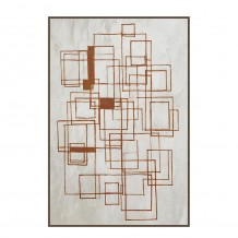 ROTA ΠΙΝΑΚΑΣ ΔΙΑΚΟΣΜΗΤΙΚΟΣ ΜΕ ΚΟΡΝΙΖΑ 80x120x4cm ΚΑΜΒΑΣ ΓΚΡΙ ΕΚΑΙ PS c542705