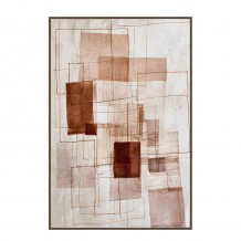 LINEE ΠΙΝΑΚΑΣ ΔΙΑΚΟΣΜΗΤΙΚΟΣ ΜΕ ΚΟΡΝΙΖΑ 80x120x4cm ΚΑΜΒΑΣ ΕΚΑΙ ΓΚΡΙ ΑΝΟΙΧΤΟ PS c542707