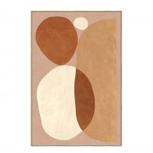 TERRE ΠΙΝΑΚΑΣ ΔΙΑΚΟΣΜΗΤΙΚΟΣ ΜΕ ΚΟΡΝΙΖΑ 80x120x4cm ΚΑΜΒΑΣ ΜΠΕΖ ΚΑΦΕ PS ΛΕΥΚΟ c542709