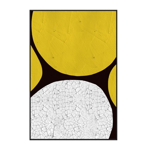 SIRKEL ΠΙΝΑΚΑΣ ΔΙΑΚΟΣΜΗΤΙΚΟΣ ΜΕ ΚΟΡΝΙΖΑ 80x120x4cm ΚΑΜΒΑΣ LEMON ΓΚΡΙ PS ΜΑΥΡΟ c542713