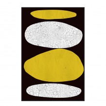 SKIVE ΠΙΝΑΚΑΣ ΔΙΑΚΟΣΜΗΤΙΚΟΣ ΜΕ ΚΟΡΝΙΖΑ 80x120x4cm ΚΑΜΒΑΣ LEMON ΓΚΡΙ PS ΜΑΥΡΟ c542714
