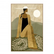 AUREA ΠΙΝΑΚΑΣ ΔΙΑΚΟΣΜΗΤΙΚΟΣ ΜΕ ΚΟΡΝΙΖΑ 80x120x4cm ΚΑΜΒΑΣ ΠΟΛΥΧΡΩΜΟ PS c542715