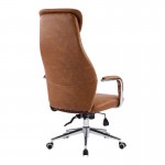 Καρέκλα γραφείου διευθυντή Ferka pakoworld καφέ pu 64x71x120-128εκ c542725