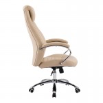 Καρέκλα γραφείου διευθυντή Sonar pakoworld μπεζ pu 61x57x120-128εκ c542726