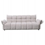 ΚΑΝΑΠΕΣ ΚΡΕΒΑΤΙ MELU HM3314 02 ΜΠΕΖ ΥΦΑΣΜΑ--ΚΑΘΙΣΜΑ POCKET SPRINGS 240-250x90x85Υεκ c542728