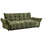 ΚΑΝΑΠΕΣ ΚΡΕΒΑΤΙ MELU HM3314 03 ΠΡΑΣΙΝΟ ΥΦΑΣΜΑ--ΚΑΘΙΣΜΑ POCKET SPRINGS 240-250x90x85Υεκ c542729