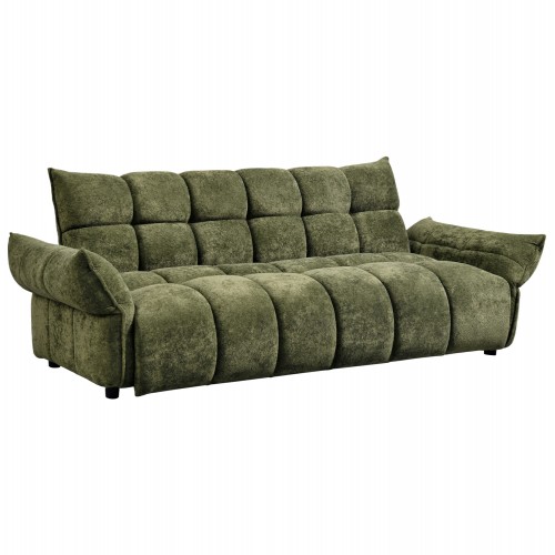 ΚΑΝΑΠΕΣ ΚΡΕΒΑΤΙ MELU HM3314 03 ΠΡΑΣΙΝΟ ΥΦΑΣΜΑ--ΚΑΘΙΣΜΑ POCKET SPRINGS 240-250x90x85Υεκ c542729