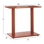 ΒΑΣΗ ΤΡΑΠΕΖΙΟΥ ΜΕΤΑΛΛΙΚΗ ΔΙΠΛΗ HM435 27 ΤΕΡΑΚΟΤΑ ΜΕ ΡΕΓΟΥΛΑΤΟΡΟΥΣ 80Χ40Χ72Υεκ c542731