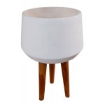 ΓΛΑΣΤΡΑ ΕΣΩΤ ΧΩΡΟΥ QUAN HM4680 02L FIBER CEMENT ΛΕΥΚΟ--ΒΑΣΗ TEAK Φ40x85Υεκ c542732