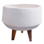 ΓΛΑΣΤΡΑ ΕΣΩΤ ΧΩΡΟΥ QUAN HM4680 02S FIBER CEMENT ΛΕΥΚΟ--ΒΑΣΗ TEAK Φ40x50Υεκ c542733