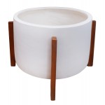 ΓΛΑΣΤΡΑ ΕΣΩΤ ΧΩΡΟΥ HOFF HM4682 02L FIBER CEMENT ΛΕΥΚΟ-TEAK ΒΑΣΗ Φ50x35Υεκ c542735