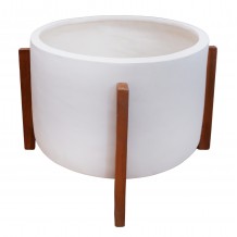 ΓΛΑΣΤΡΑ ΕΣΩΤ ΧΩΡΟΥ HOFF HM4682 02L FIBER CEMENT ΛΕΥΚΟ-TEAK ΒΑΣΗ Φ50x35Υεκ c542735