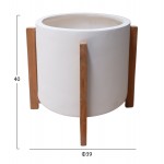 ΓΛΑΣΤΡΑ ΕΣΩΤ ΧΩΡΟΥ HOFF HM4682 02M FIBER CEMENT ΛΕΥΚΟ-TEAK ΒΑΣΗ Φ39x40Υεκ c542737