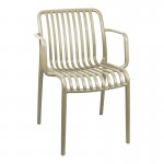 Πολυθρόνα Zoi pakoworld pp cappuccino 55 5x57 5x79εκ c542743