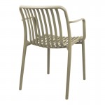 Πολυθρόνα Zoi pakoworld pp cappuccino 55 5x57 5x79εκ c542743