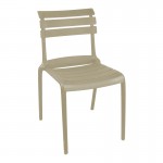 Καρέκλα Almea pakoworld στοιβαζόμενη pp cappuccino 42 5x55 5x82εκ c542749
