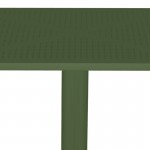 Τραπέζι Groovy pakoworld pp διατρητο σκούρο πράσινο 60x60x76εκ c542753
