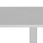 Τραπέζι Groovy pakoworld pp διατρητο λευκό 60x60x76εκ c542756