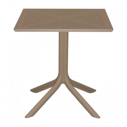 Τραπέζι Groovy pakoworld pp διατρητο cappuccino 60x60x76εκ c542758