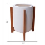 ΓΛΑΣΤΡΑ ΕΣΩΤ ΧΩΡΟΥ HOFF HM4682 02S FIBER CEMENT ΛΕΥΚΟ-TEAK ΒΑΣΗ Φ31x43Υεκ c542763