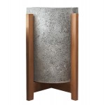 ΓΛΑΣΤΡΑ ΕΣΩΤ ΧΩΡΟΥ HOFF HM4682 03S FIBER CEMENT ΓΚΡΙ-TEAK ΒΑΣΗ Φ31x43Υεκ c542764