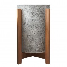 ΓΛΑΣΤΡΑ ΕΣΩΤ ΧΩΡΟΥ HOFF HM4682 03S FIBER CEMENT ΓΚΡΙ-TEAK ΒΑΣΗ Φ31x43Υεκ c542764