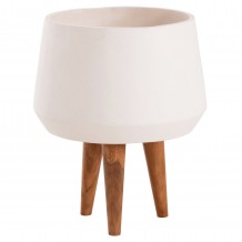 ΓΛΑΣΤΡΑ ΕΣΩΤ ΧΩΡΟΥ QUAN HM4680 02M FIBER CEMENT ΛΕΥΚΟ--ΒΑΣΗ TEAK Φ35x50Υεκ c542765