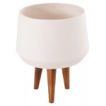 ΓΛΑΣΤΡΑ ΕΣΩΤ ΧΩΡΟΥ QUAN HM4680 02M FIBER CEMENT ΛΕΥΚΟ--ΒΑΣΗ TEAK Φ35x50Υεκ c542765