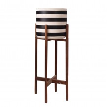 ΓΛΑΣΤΡΑ-ΚΑΣΠΟ ΕΣΩΤ ΧΩΡΟΥ RENTIL HM4683L FIBER CEMENT ΛΕΥΚΟ ΜΑΥΡΟ--ΒΑΣΗ TEAK Φ25x65Υεκ c542789