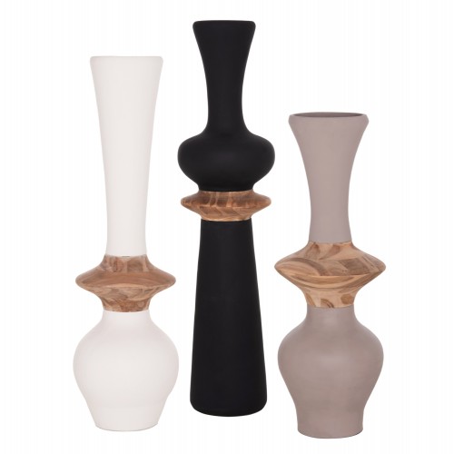 ΣΕΤ 3ΤΜΧ ΔΙΑΚΟΣΜΗΤΙΚΑ ΒΑΖΑ ΔΑΠΕΔΟΥ NEBULA HM21139 01 FIBER CEMENT-ΞΥΛΟ ΤΕΑΚ c542810