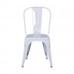 Intra Καρέκλα Στοιβαζόμενη Μέταλλο Βαφή Άσπρο c542871