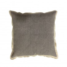 LIBELL 2 ΔΙΑΚΟΣΜΗΤΙΚΟ ΜΑΞΙΛΑΡΙ 45x45cm ΥΦΑΣΜΑ ΓΚΡΙ ΜΠΕΖ c542902