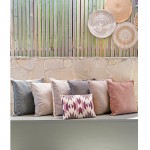 LIBELL 2 ΔΙΑΚΟΣΜΗΤΙΚΟ ΜΑΞΙΛΑΡΙ 45x45cm ΥΦΑΣΜΑ ΓΚΡΙ ΜΠΕΖ c542902