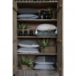 LIBELL 2 ΔΙΑΚΟΣΜΗΤΙΚΟ ΜΑΞΙΛΑΡΙ 45x45cm ΥΦΑΣΜΑ ΓΚΡΙ ΜΠΕΖ c542902