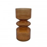 CULTURE ΒΑΖΟ 14x14x26cm ΓΥΑΛΙ ΜΕΛΙ c542905