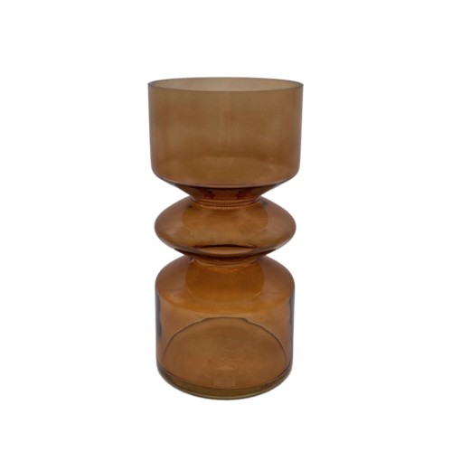 CULTURE ΒΑΖΟ 14x14x26cm ΓΥΑΛΙ ΜΕΛΙ c542905