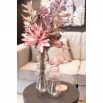 FORME ΒΑΖΟ 14x14x28cm ΓΥΑΛΙ ΡΟΖ ΠΡΑΣΙΝΟ c542907